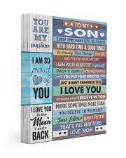 Even Though Life Is Filled Hard Time - Mom To Son 11x14 Gallery Wrapped Canvas Prints front