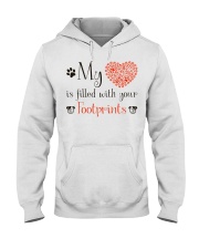 My heart is filled with your footprints Hooded Sweatshirt thumbnail