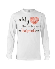 My heart is filled with your footprints Long Sleeve Tee thumbnail