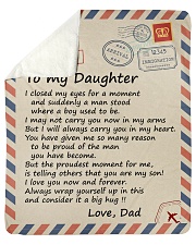 I closed my eyss for a moment Dad-To-Daughter Sherpa Fleece Blanket tile
