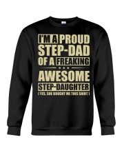 I'm A Proud Stepdad Of A Awesome Stepdaughter Crewneck Sweatshirt thumbnail