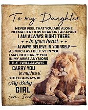 Never Feel That You Are Alone Dad To Daughter Fleece Blanket - 50" x 60" front