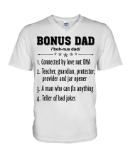 Bonus Dad V-Neck T-Shirt thumbnail