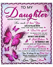 Never Forget How Much I Love U Mom To Daughter Fleece Blanket - 50" x 60" front