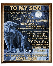 Never Forget That I Love You Wolf Mom To Son Fleece Blanket - 50" x 60" front