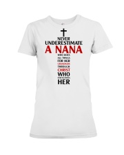 Never Underestimate A Nana Premium Fit Ladies Tee thumbnail