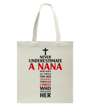 Never Underestimate A Nana Tote Bag thumbnail