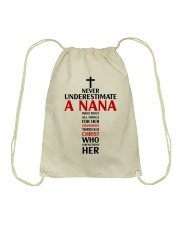 Never Underestimate A Nana Drawstring Bag thumbnail
