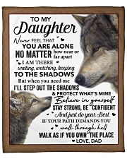 Never Feel That You Are Alone Dad To Daughter Fleece Blanket - 50" x 60" front