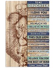 Daughter This Old Lion Will Always Have Your Back 11x17 Poster front