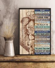 Daughter This Old Lion Will Always Have Your Back 11x17 Poster lifestyle-poster-3