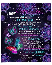 Never Forget That I Love You - Mom To Daughter Fleece Blanket - 50" x 60" front