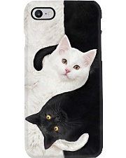 yin yang Cats Black and White Phone Case thumbnail