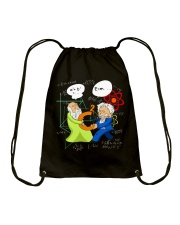 Science Pythagoras And Einstein Drawstring Bag tile