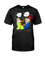 Science Pythagoras And Einstein Premium Fit Mens Tee tile
