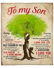 Today Is A Good Day Mom To Son Fleece Blanket - 50" x 60" front