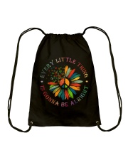 Every Little Thing Is Gonna Be Alright Hippie 1 Drawstring Bag tile