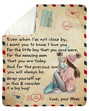 Even When I'm Not Close By Mom To Son Sherpa Fleece Blanket tile