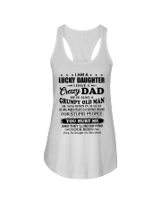 I'm Lucky Daughter - Dad To Daughter August Ladies Flowy Tank tile
