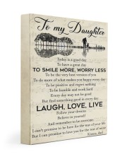 Today Is A Good Day Have Great Day Dad To Daughter 11x14 Gallery Wrapped Canvas Prints front