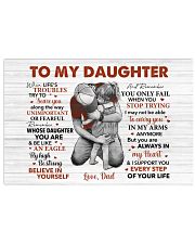 When Life's Troubles Try To ScareU Dad To Daughter Horizontal Poster tile