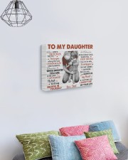When Life's Troubles Try To ScareU Dad To Daughter 14x11 Gallery Wrapped Canvas Prints aos-canvas-pgw-14x11-lifestyle-front-02