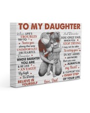 When Life's Troubles Try To ScareU Dad To Daughter 14x11 Gallery Wrapped Canvas Prints front