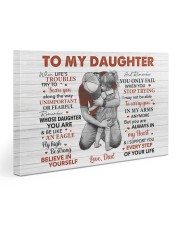 When Life's Troubles Try To ScareU Dad To Daughter Gallery Wrapped Canvas Prints tile