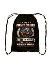 I Am A Grumpy Old Man Drawstring Bag tile