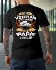 Being A Papa Is Priceless Classic T-Shirt lifestyle-mens-crewneck-back-3