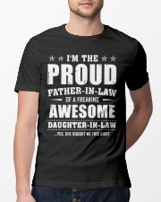 Proud Father-In-Law Of A Freaking Daughter-In-Law Classic T-Shirt lifestyle-mens-crewneck-front-13