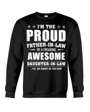 Proud Father-In-Law Of A Freaking Daughter-In-Law Crewneck Sweatshirt thumbnail