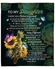 I Hope U Believe In Yourself Mom To Daughter Fleece Blanket - 50" x 60" front