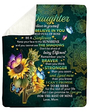 I Hope U Believe In Yourself Mom To Daughter Sherpa Fleece Blanket tile
