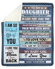 Wherever Your Journey In Life Mom To Daughter Sherpa Fleece Blanket tile