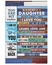 Never Forget That I Love U Mom To Daughter Vertical Poster tile