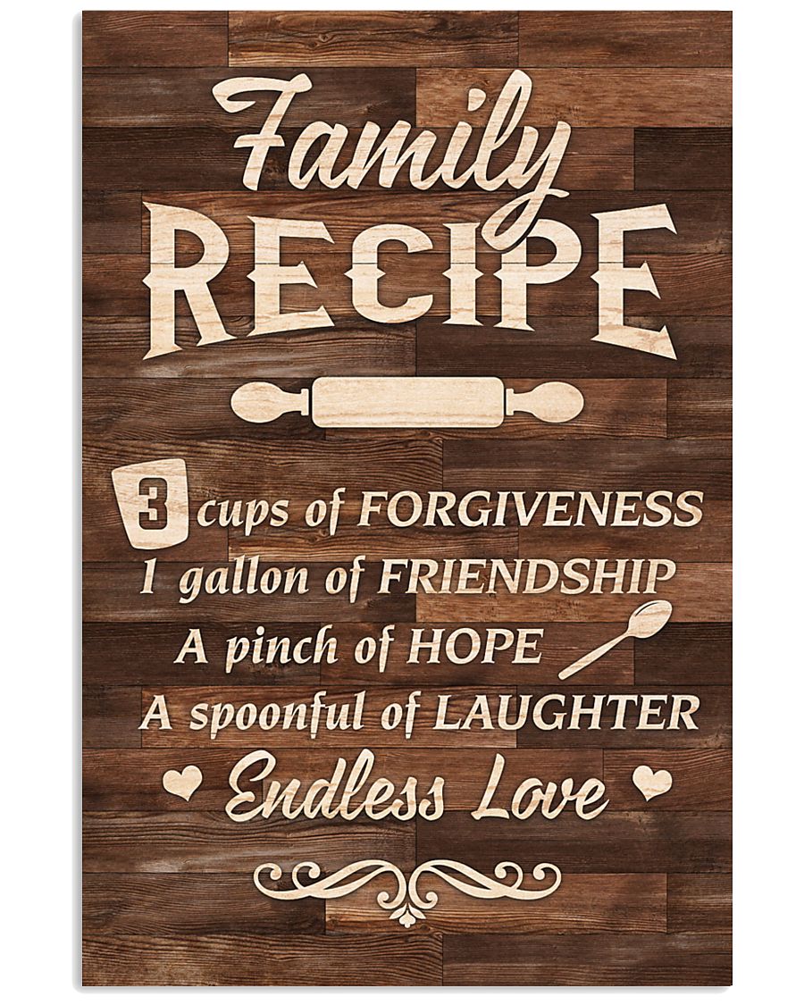 Family Recipe 11x17 Poster