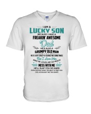 I'm Lucky Son V-Neck T-Shirt thumbnail