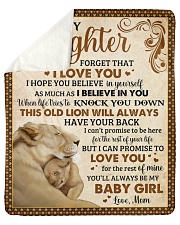 Never Forget I Love U Lion Mom To Daughter Sherpa Fleece Blanket - 50" x 60" thumbnail