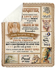 Lion-Im So Proud Of U - Dad-To-Daughter Sherpa Fleece Blanket tile