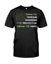 Husband Granddad Protector Hero Classic T-Shirt front