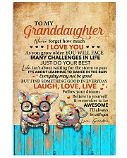 Never 4get How Much I Love U Pig To Granddaughter 11x17 Poster front