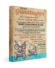 Never 4get How Much I Love U Pig To Granddaughter Gallery Wrapped Canvas Prints tile