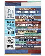 Never Forget That I Love U - Nana To Granddaughter Vertical Poster tile