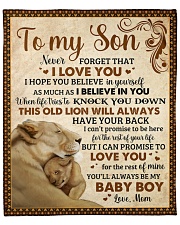 Never Forget I Love U Lion Mom To Son Fleece Blanket - 50" x 60" front