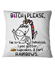 Bitch Please I'm So Fabulous I Pee Cupcake Fart Square Pillowcase tile