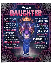 I Want U To Belive Deep Lion Mom To Daughter Fleece Blanket - 50" x 60" front