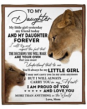 Little Girl Yesterday Friend Today-MomTo Daughter Fleece Blanket - 50" x 60" front