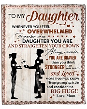 You Are Braver Than U Think Mom To Daughter Fleece Blanket - 50" x 60" front