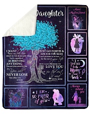 I Can Promise To Love U Tree Mom To Daughter Sherpa Fleece Blanket - 50" x 60" thumbnail